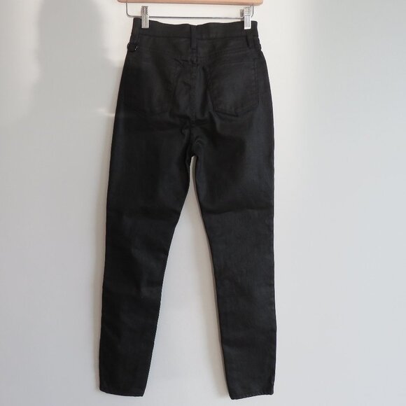 SIMON MILLER X PARAMOUNT GREASE 'Greasy' Black Coated Skinny Jeans - Size 25 - Picture 8 of 15